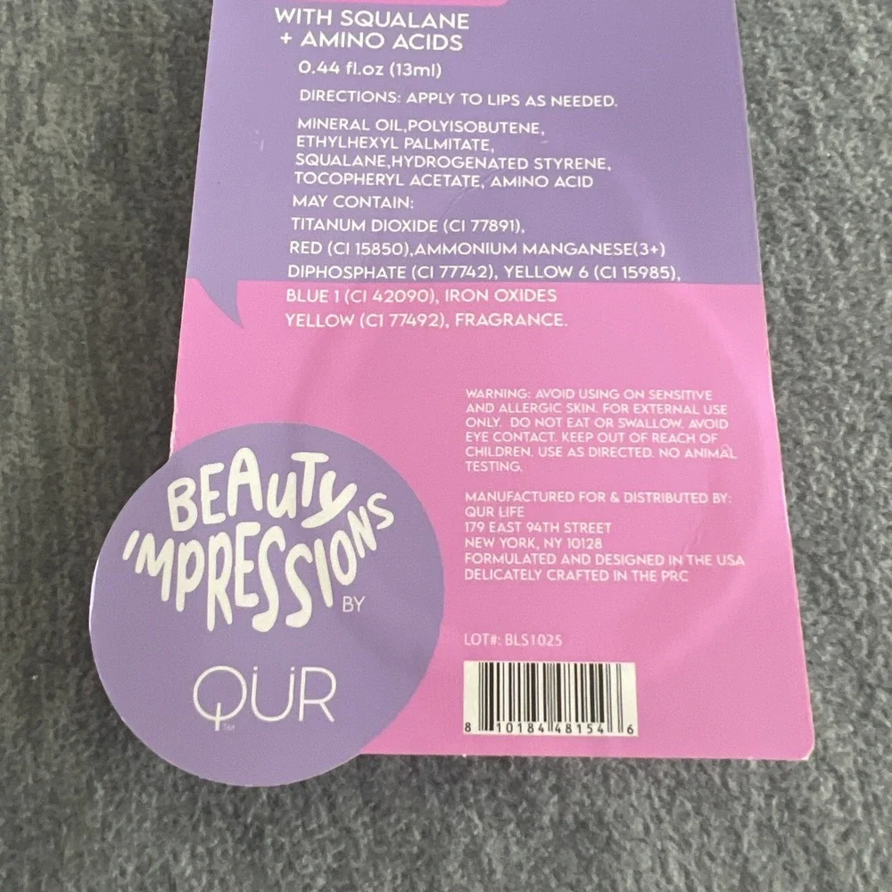 Beauty‎ Impressions Nourishing Lip Balm Vanilla Cherry Viral TikTok Squalane New